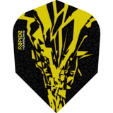 *Harrows Rapide X Dart Flights - Std Shape - Rapide-X Yellow