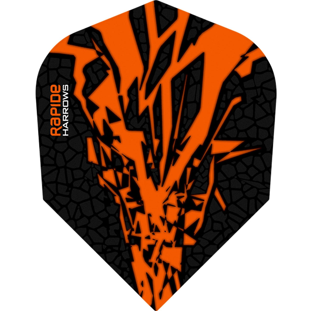 *Harrows Rapide X Dart Flights - Std Shape - Rapide-X Orange