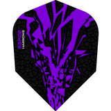 *Harrows Rapide X Dart Flights - Std Shape - Rapide-X Purple