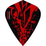 *Harrows Rapide X Dart Flights - Kite Shape - Rapide-X Red