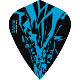 *Harrows Rapide X Dart Flights - Kite Shape - Rapide-X Aqua Blue