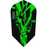 *Harrows Rapide X Dart Flights - Slim Shape - Rapide-X Green