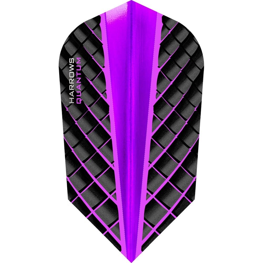 *Harrows Quantum Dart Flights - 3D Effect - 100 Micron - Slim Purple