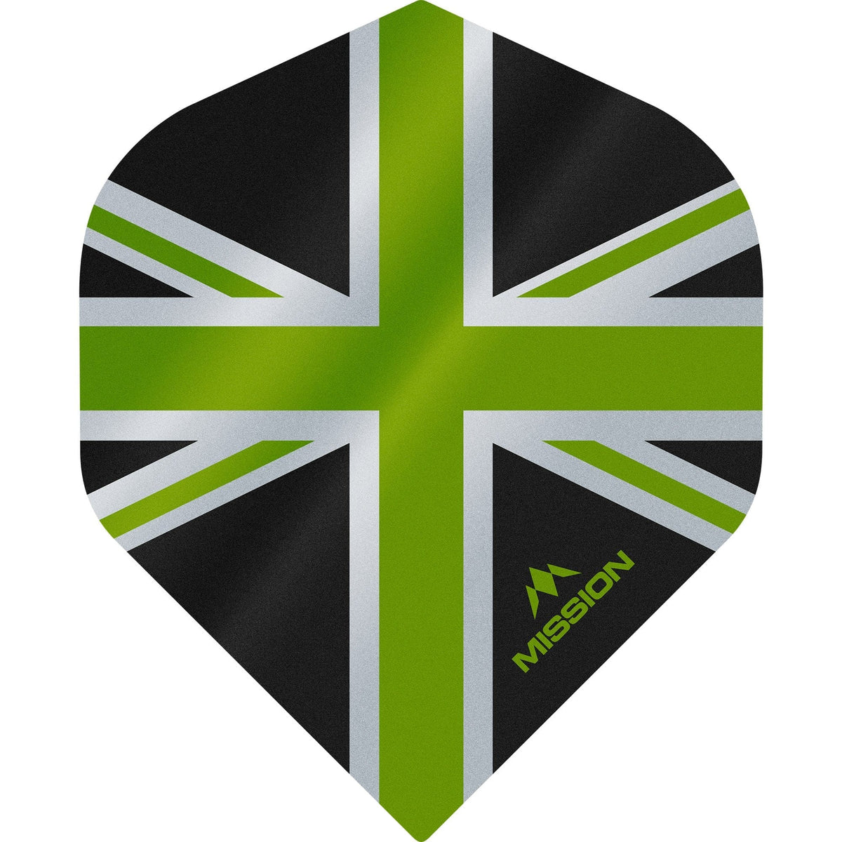 *Mission Alliance Union Jack Dart Flights - No2 - Std - Black Black Green