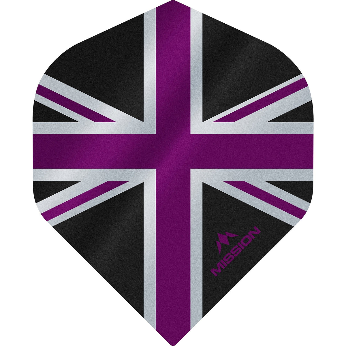 *Mission Alliance Union Jack Dart Flights - No2 - Std - Black Black Purple