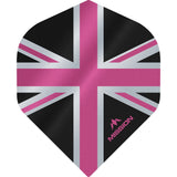 *Mission Alliance Union Jack Dart Flights - No2 - Std - Black Black Pink