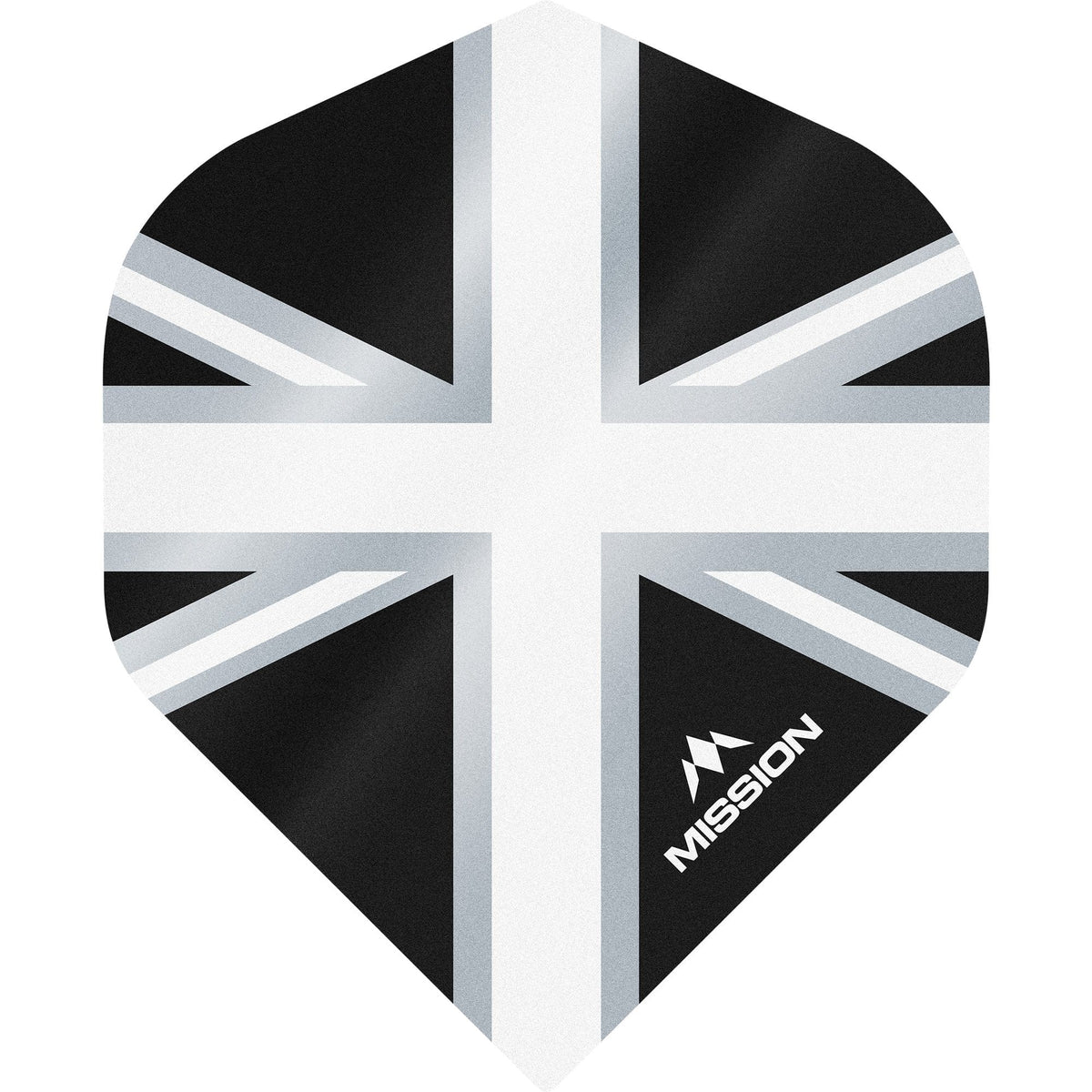 *Mission Alliance Union Jack Dart Flights - No2 - Std - Black Black White
