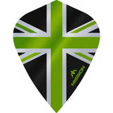 *Mission Alliance Union Jack Dart Flights - Kite - Black Black Green