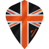 *Mission Alliance Union Jack Dart Flights - Kite - Black Black Orange