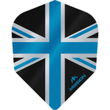*Mission Alliance Union Jack Dart Flights - No6 - Std - Black Black Blue