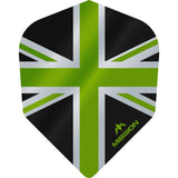 *Mission Alliance Union Jack Dart Flights - No6 - Std - Black Black Green