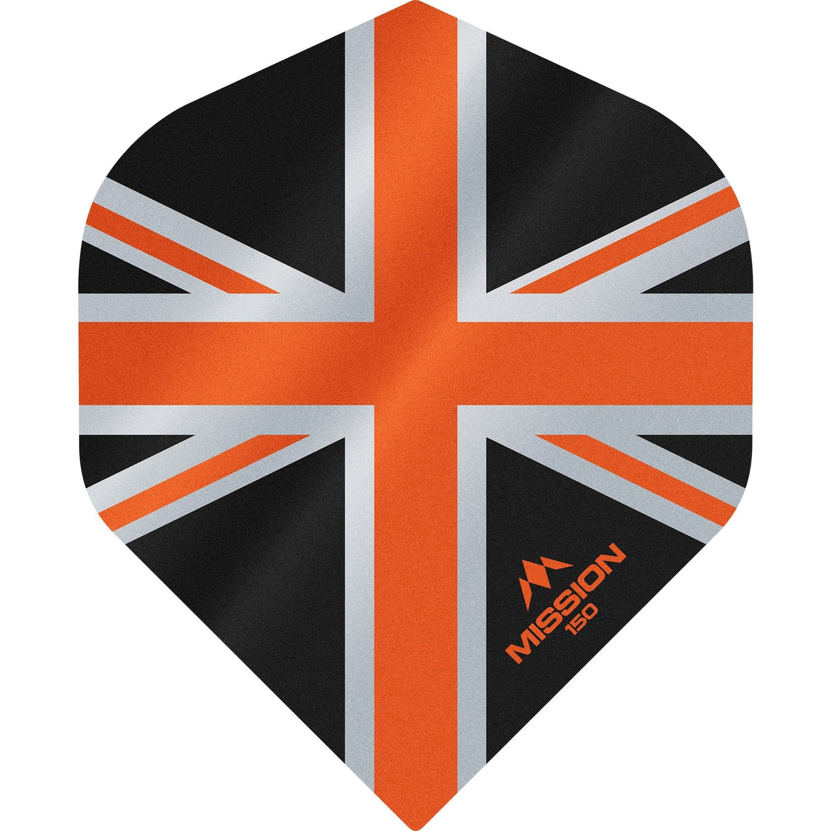 Mission Alliance Union Jack Dart Flights - 150 - No2 - Black Black Orange