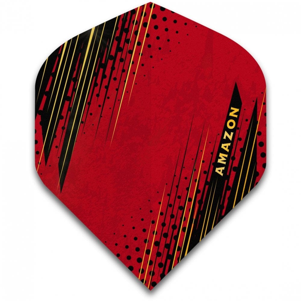 Amazon Oro Dart Flights - No2 - Std - Black Red