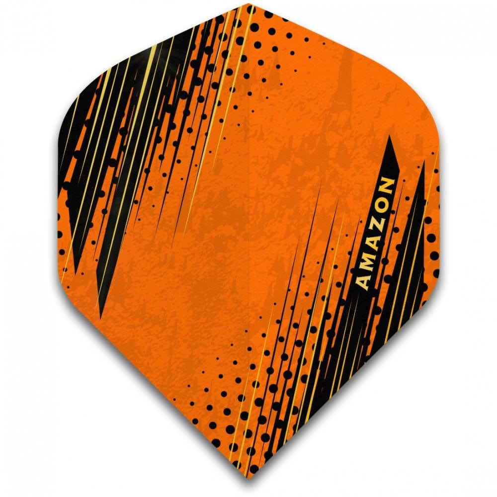 Amazon Oro Dart Flights - No2 - Std - Black Orange