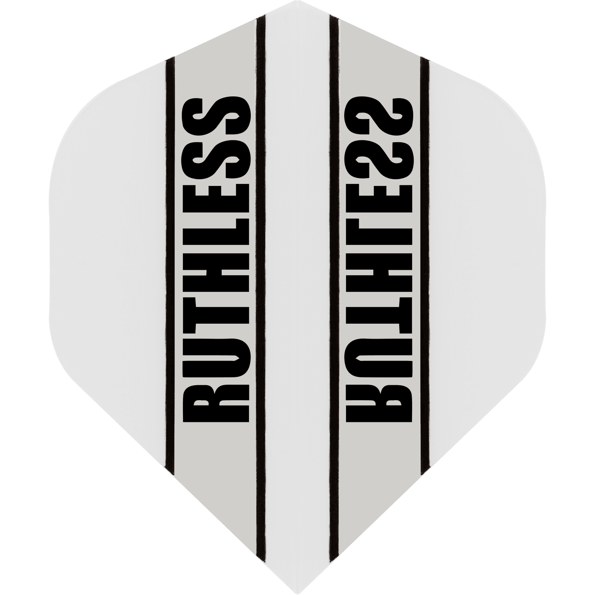 Ruthless - Clear Panel - Dart Flights - 100 Micron - No2 - Std White