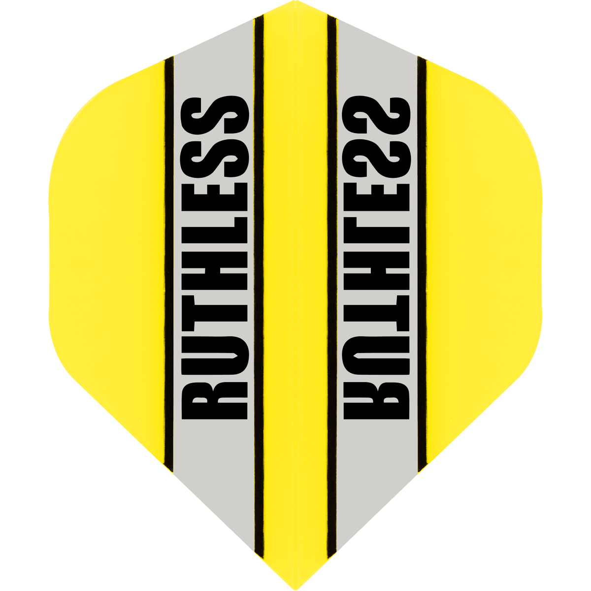 Ruthless - Clear Panel - Dart Flights - 100 Micron - No2 - Std Yellow