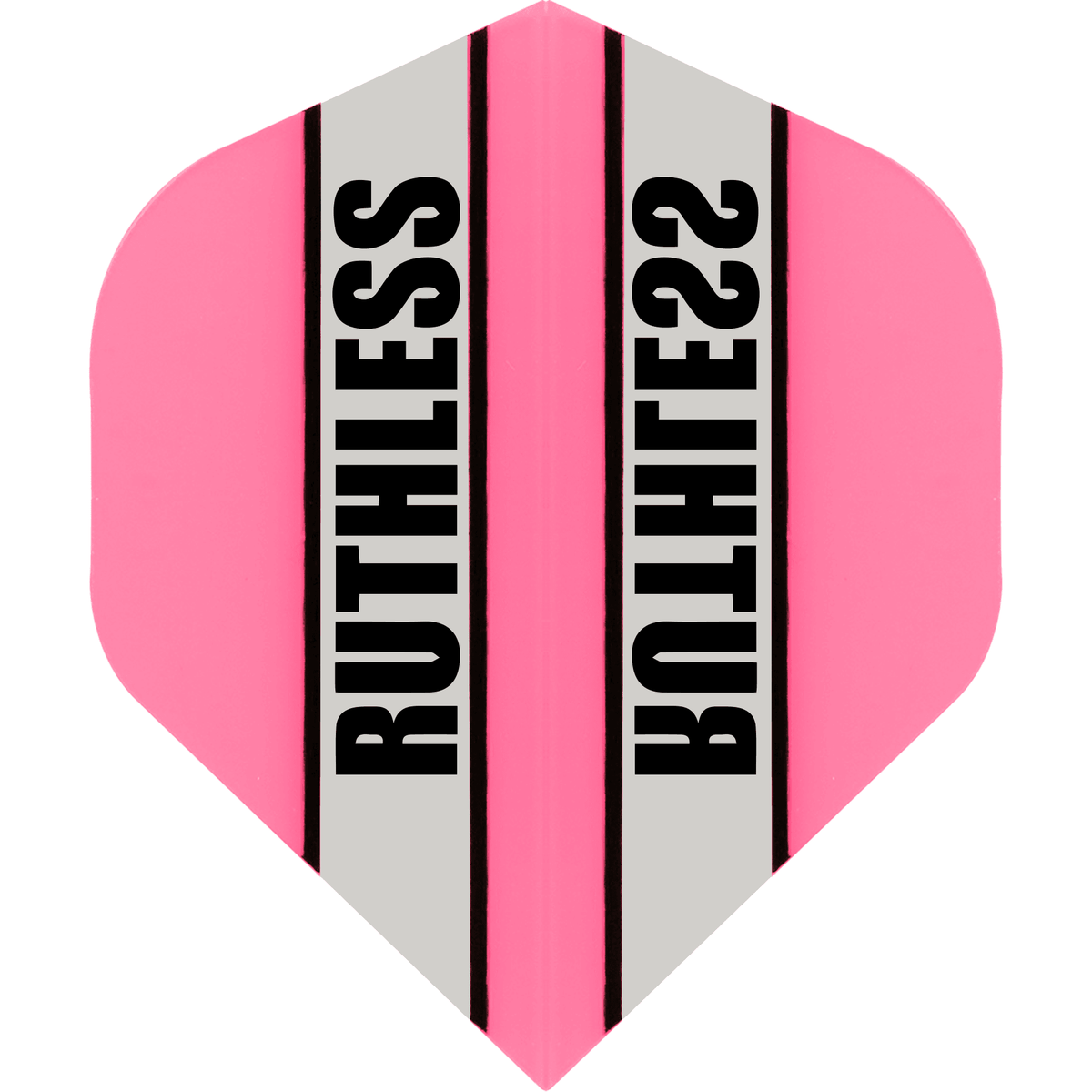 Ruthless - Clear Panel - Dart Flights - 100 Micron - No2 - Std Pink