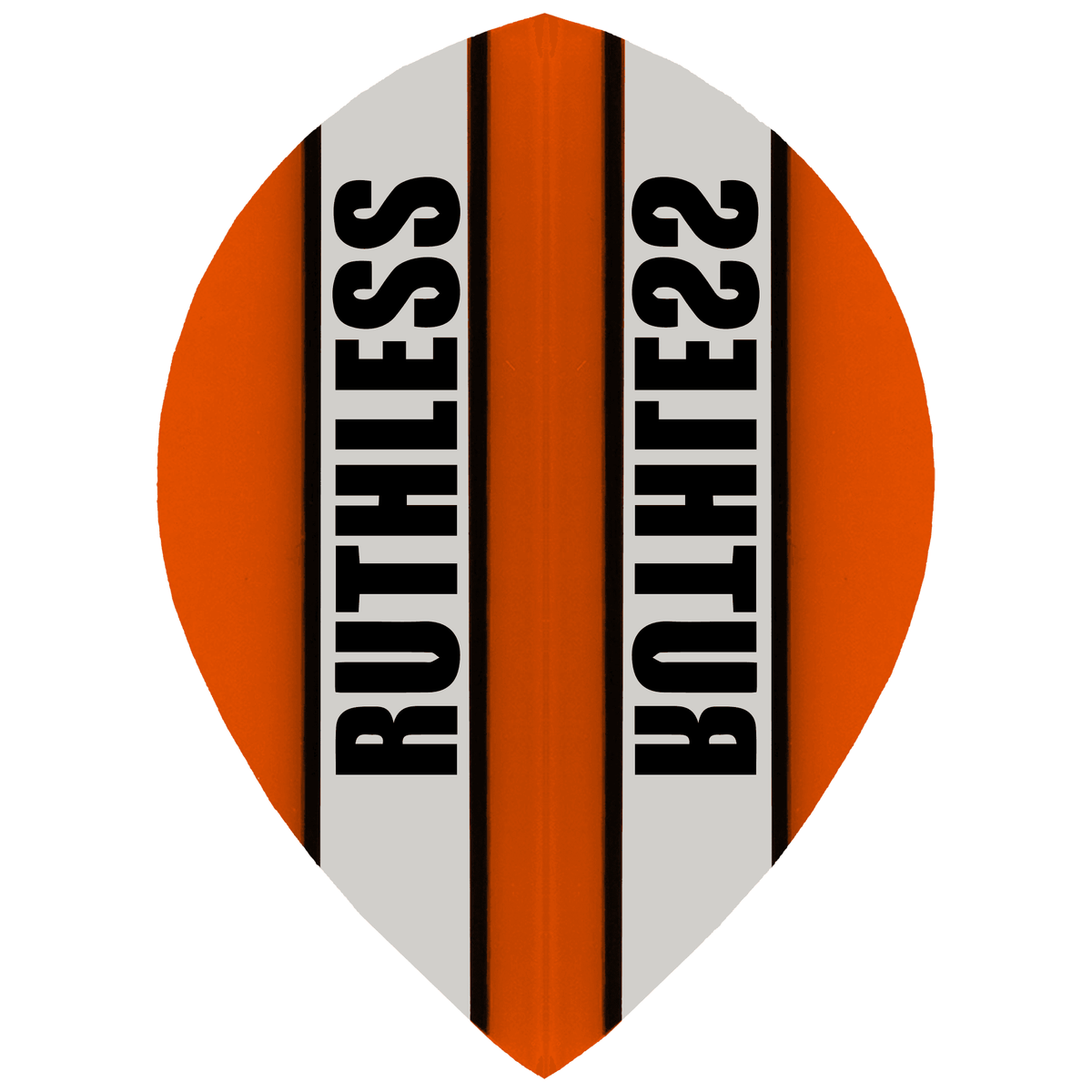 *Ruthless - Clear Panel - Dart Flights - 100 Micron - Pear Orange