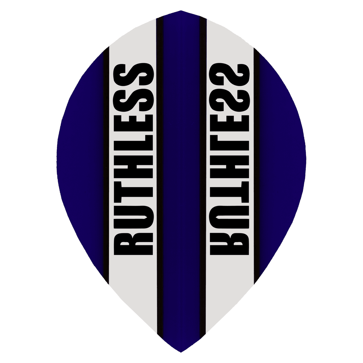 *Ruthless - Clear Panel - Dart Flights - 100 Micron - Pear Dark Blue