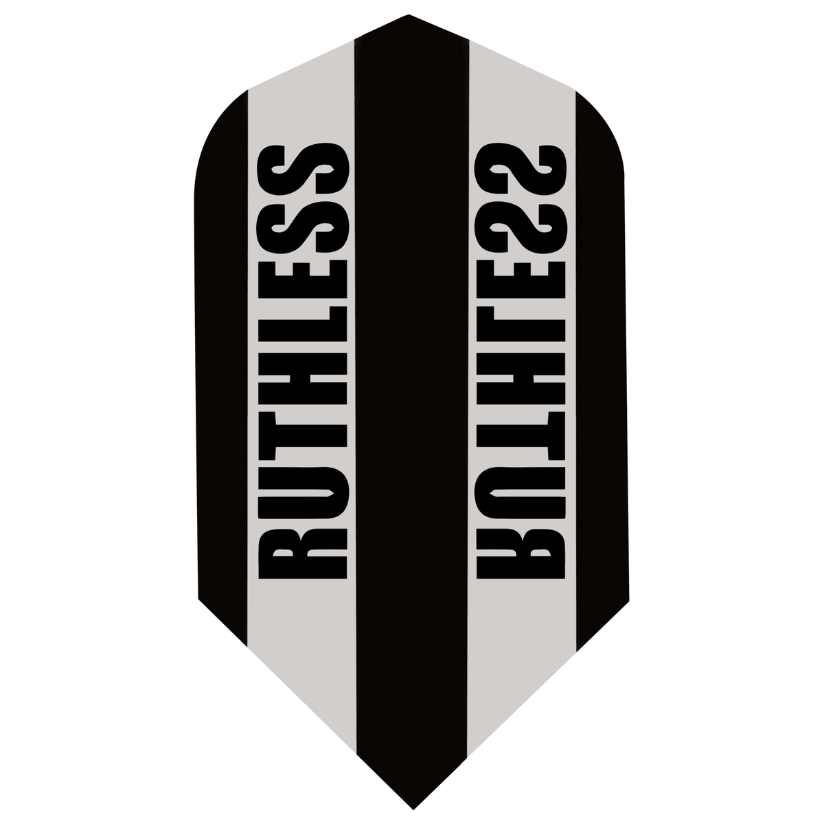 *Ruthless - Clear Panel - Dart Flights - 100 Micron - Slim Black