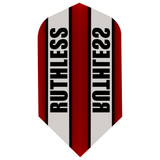 *Ruthless - Clear Panel - Dart Flights - 100 Micron - Slim Red