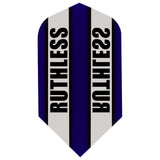 *Ruthless - Clear Panel - Dart Flights - 100 Micron - Slim Blue