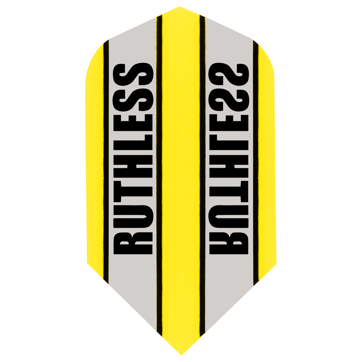 *Ruthless - Clear Panel - Dart Flights - 100 Micron - Slim Yellow