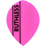 *Ruthless - Solid Panel - Dart Flights - 100 Micron - Pear Fluro Pink