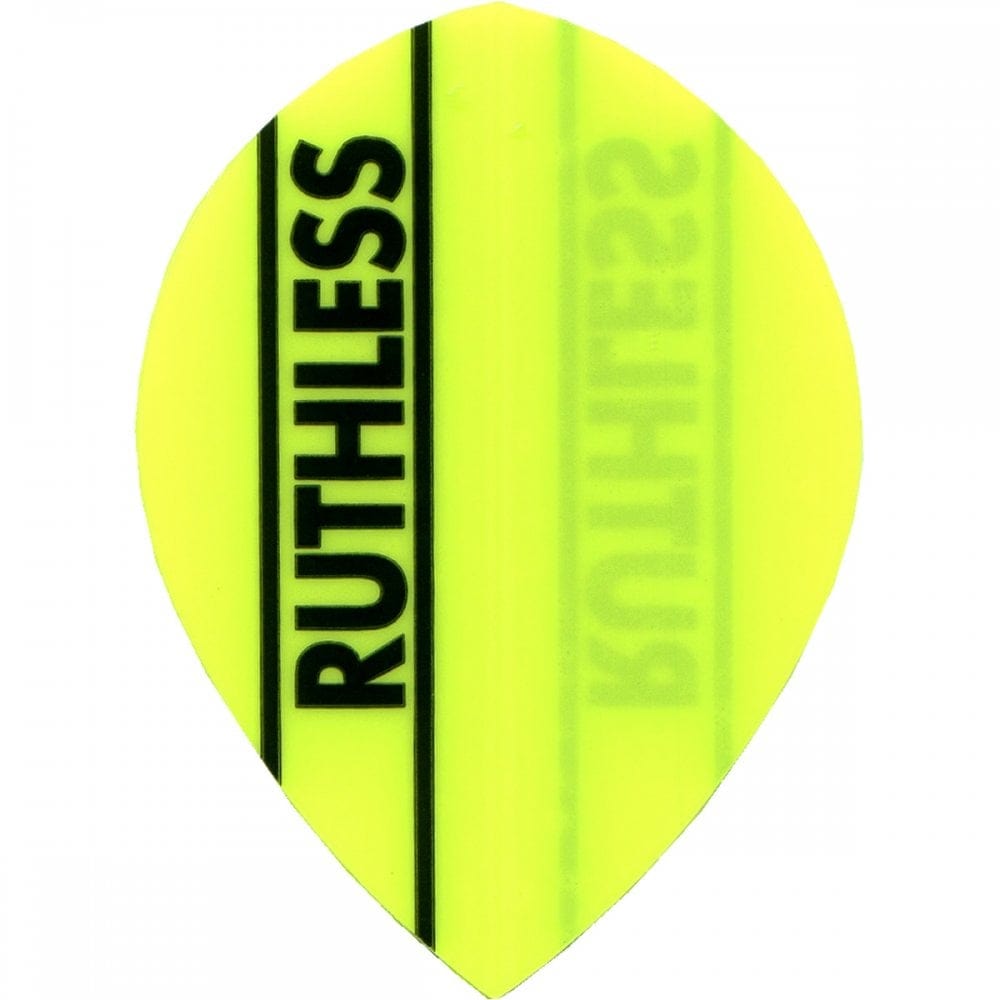 *Ruthless - Solid Panel - Dart Flights - 100 Micron - Pear Fluro Yellow