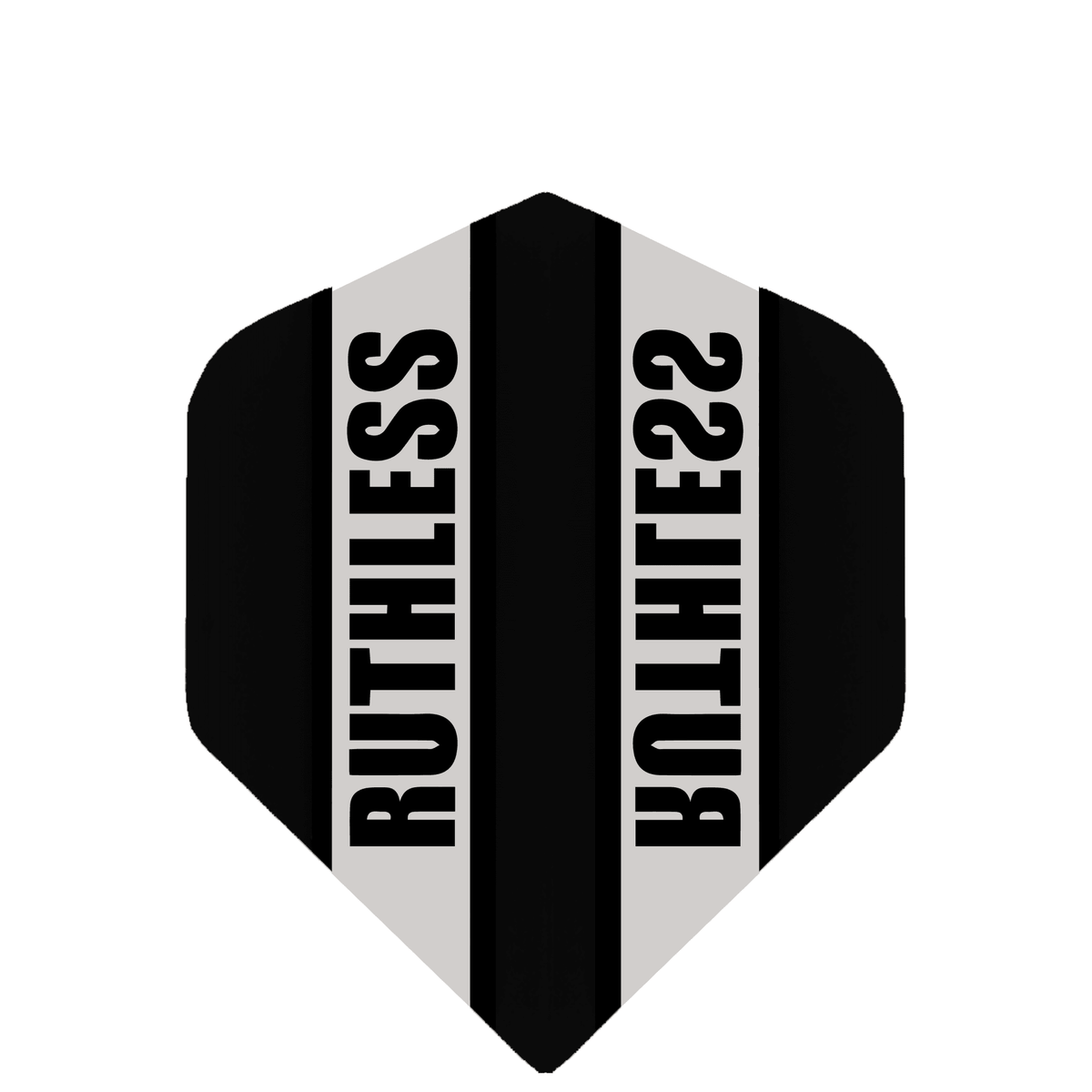 *Ruthless - Clear Panel - Dart Flights - 100 Micron - Mini - Std Black