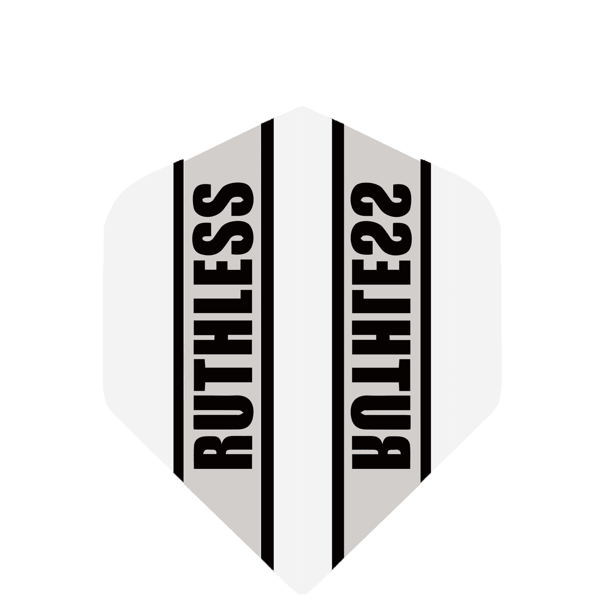 *Ruthless - Clear Panel - Dart Flights - 100 Micron - Mini - Std White