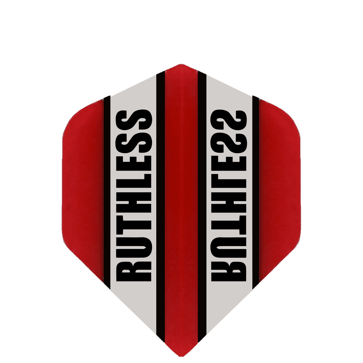 *Ruthless - Clear Panel - Dart Flights - 100 Micron - Mini - Std Red