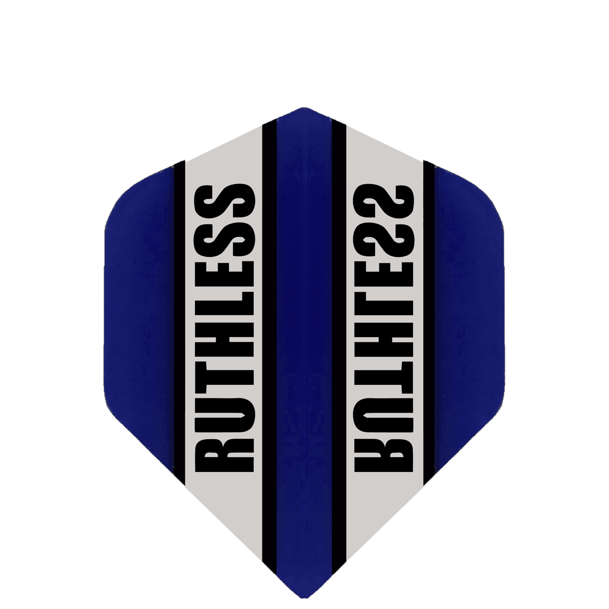 *Ruthless - Clear Panel - Dart Flights - 100 Micron - Mini - Std Blue