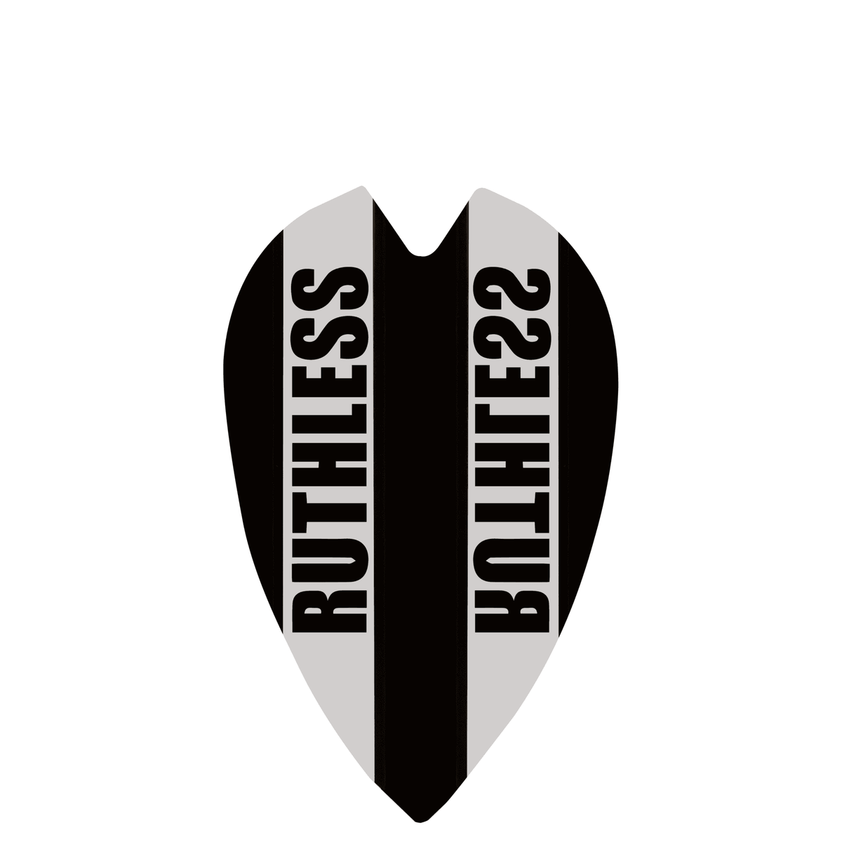 *Ruthless - Clear Panel - Dart Flights - 100 Micron - Mini Retro Black