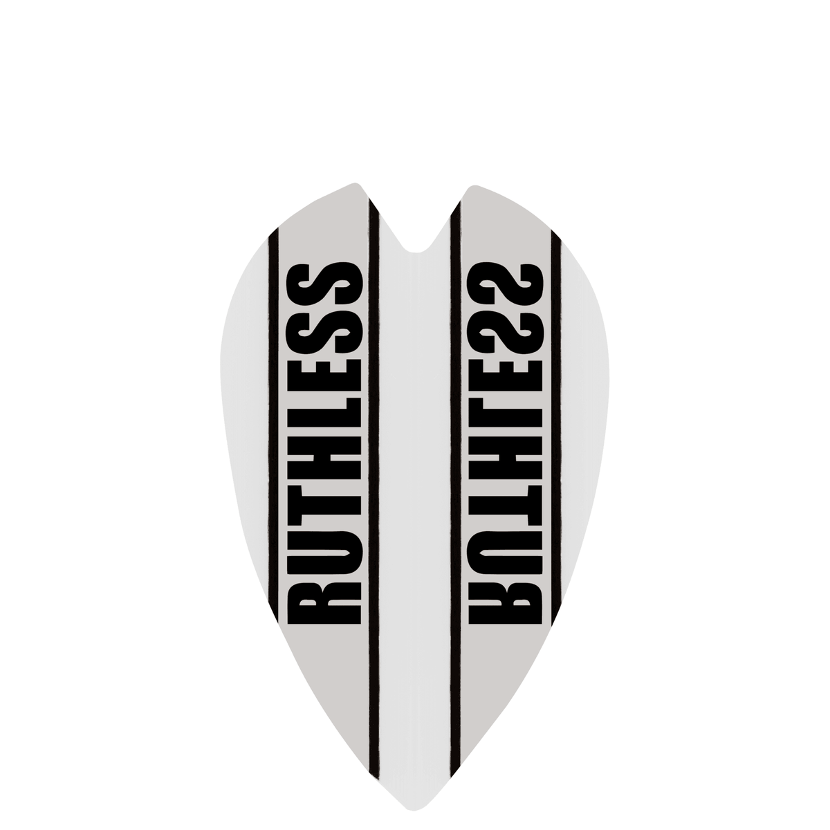 *Ruthless - Clear Panel - Dart Flights - 100 Micron - Mini Retro White