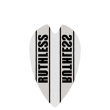 *Ruthless - Clear Panel - Dart Flights - 100 Micron - Mini Retro White