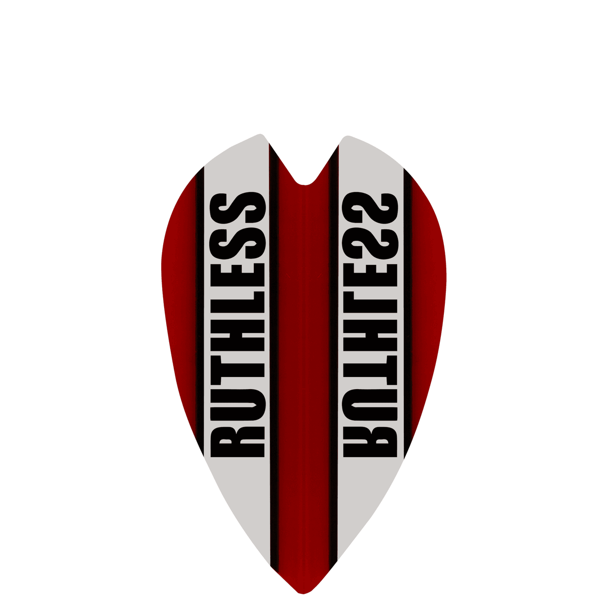 *Ruthless - Clear Panel - Dart Flights - 100 Micron - Mini Retro Red