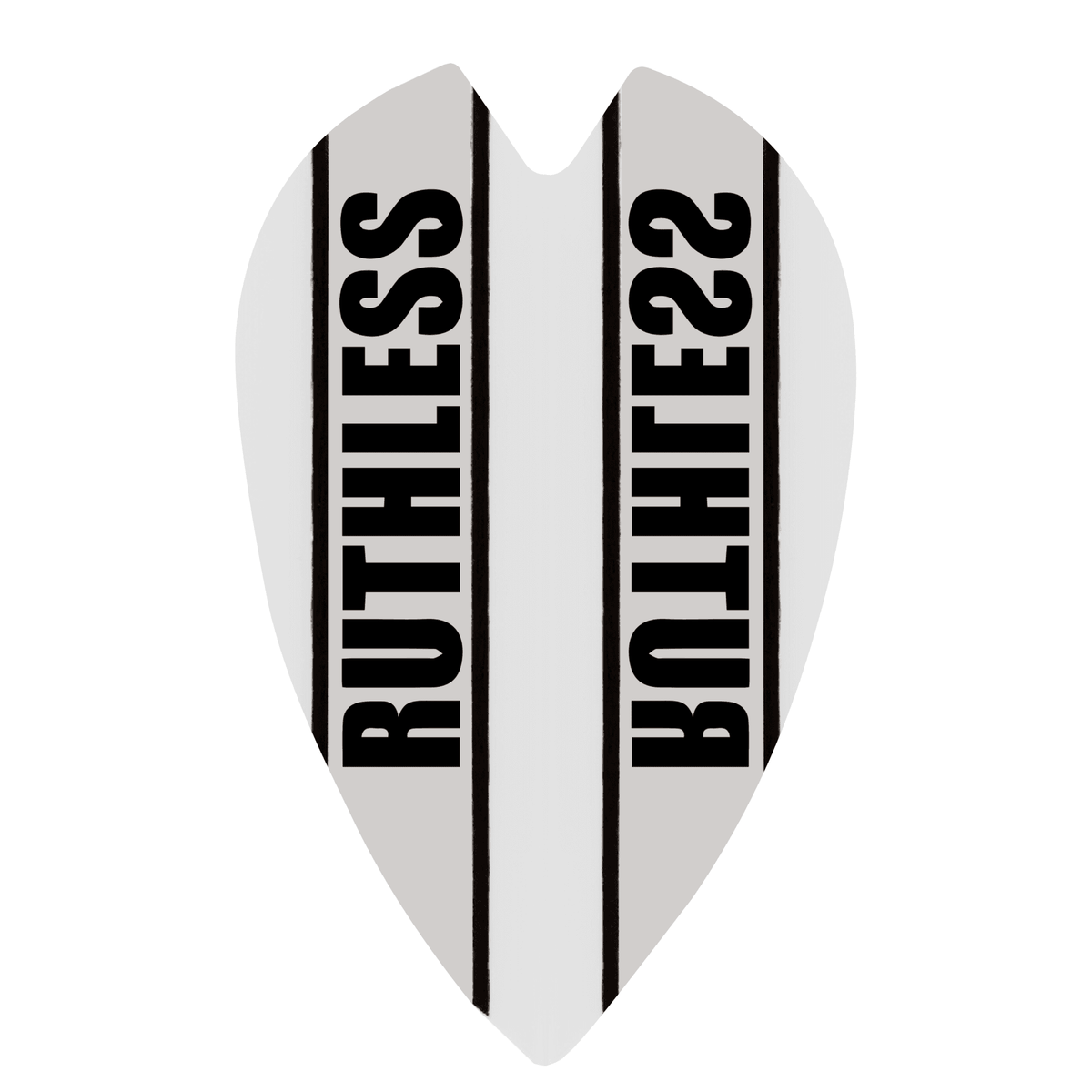 *Ruthless - Clear Panel - Dart Flights - 100 Micron - Retro White