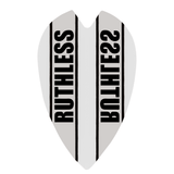 *Ruthless - Clear Panel - Dart Flights - 100 Micron - Retro White