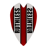 *Ruthless - Clear Panel - Dart Flights - 100 Micron - Retro Red