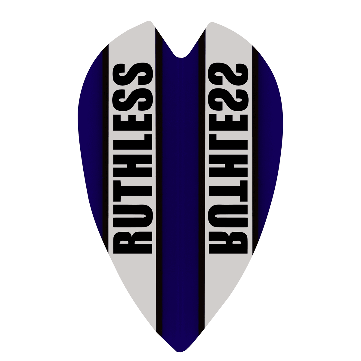 *Ruthless - Clear Panel - Dart Flights - 100 Micron - Retro Blue