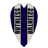 *Ruthless - Clear Panel - Dart Flights - 100 Micron - Retro Blue