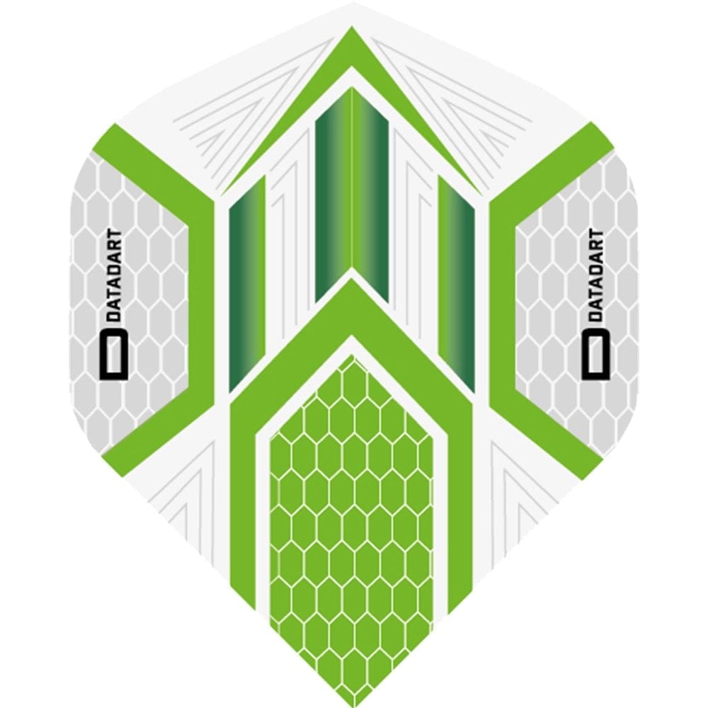 Datadart Dart Flights - Hex - No2 - Std - Grey Grey Green