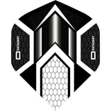 Datadart Dart Flights - Hex - No2 - Std - Black Black White