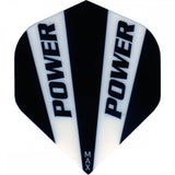 *McCoy Power Max Dart Flights - 150 Micron - No2 - Std - Solid - 2 Colour Black White