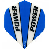*McCoy Power Max Dart Flights - 150 Micron - No2 - Std - Solid - 2 Colour Blue White