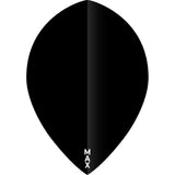 *McCoy Power Max Dart Flights - 150 Micron - Pear - Solid Black