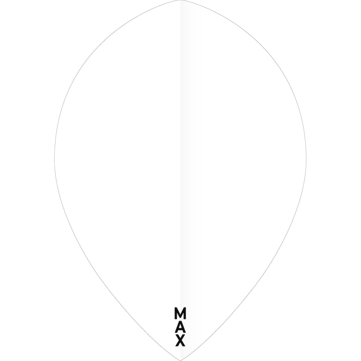 *McCoy Power Max Dart Flights - 150 Micron - Pear - Solid White