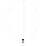 *McCoy Power Max Dart Flights - 150 Micron - Pear - Solid White