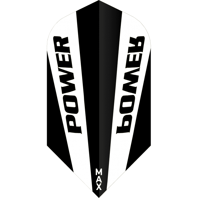 *McCoy Power Max Dart Flights - 150 Micron - Slim - Solid Clear Black